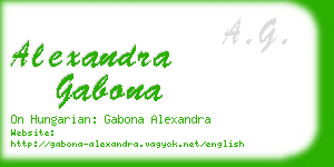 alexandra gabona business card